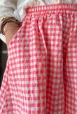 Nonni Gingham City Short Sherbet Coral